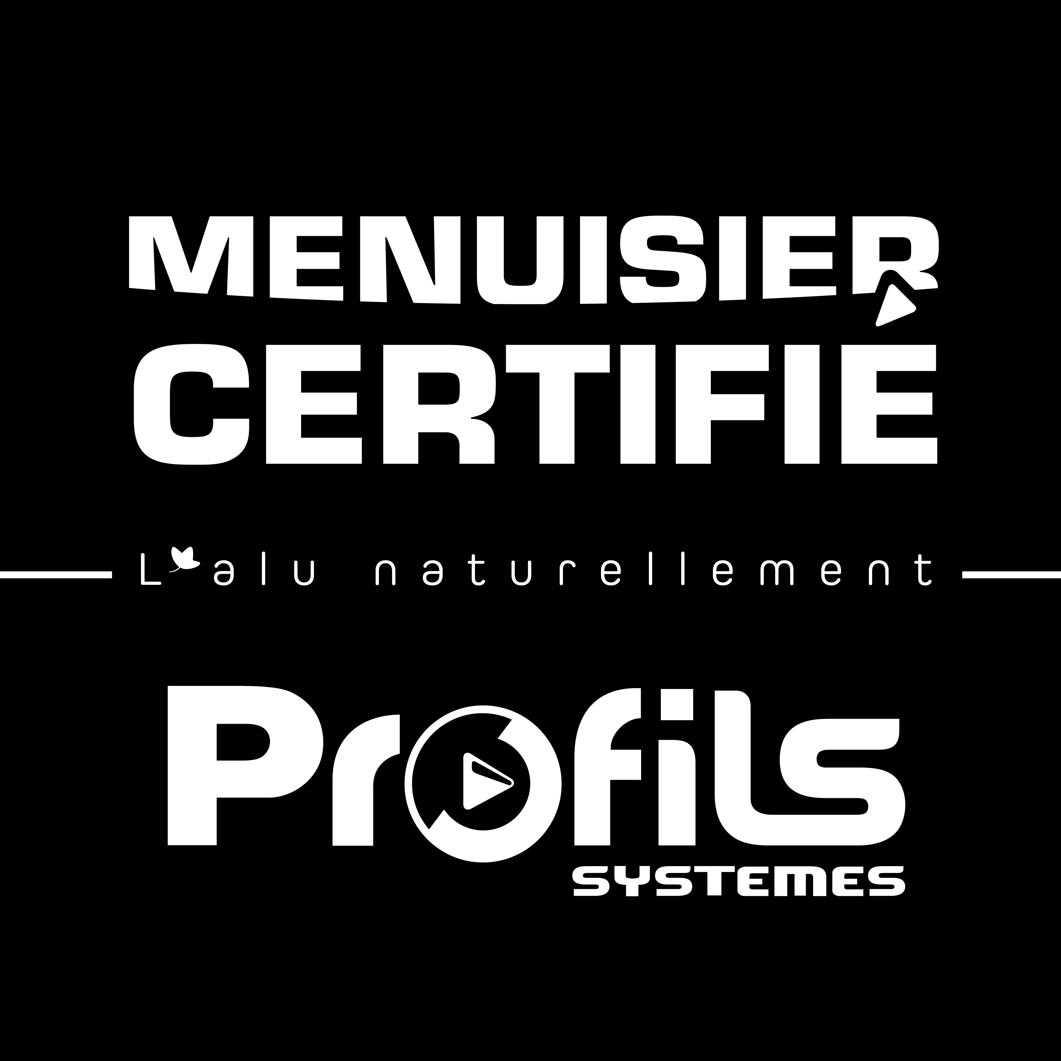 Logo menuisier certifié 2