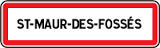 Panneau ville Saint Maur des Fossés